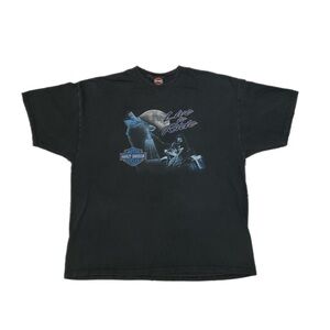 Harley-Davidson Alaskan Wolf Black Graphic T-Shirt